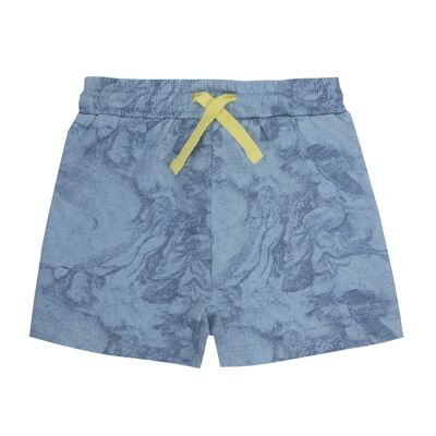 Hellblaue gestrickte Bermuda-Shorts aus Baumwolle für Jungen. (3M-48M)