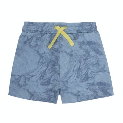 Bermuda bleu clair en maille de coton pour bébé garçon. (3M-48M)