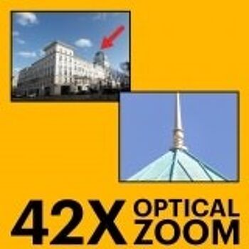 KODAK Pixpro Astro Zoom AZ425 - Appareil Photo Numérique Bridge, Zoom optique 42X, Grand angle de 24 mm, 20 mégapixels, LCD 3, Vidéo Full HD 1080p, Batterie Li-ion - Rouge 3