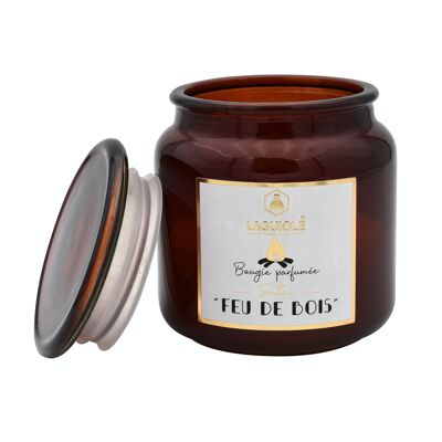 Scented candle with glass stopper 200 g
