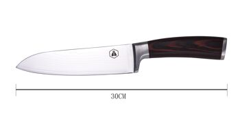 Couteau Santoku inspiration Damas 2