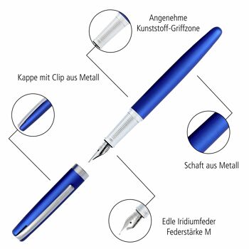 EN LIGNE 15x stylo plume élégancea dans un présentoir | stylo plume élégant | Milieu printanier Iridium 2