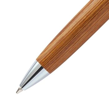 EN LIGNE 15x stylo à bille Mini Wood Stylus dans un présentoir | petit stylo à bille en bois | avec pointe stylet | mine interchangeable D1 2