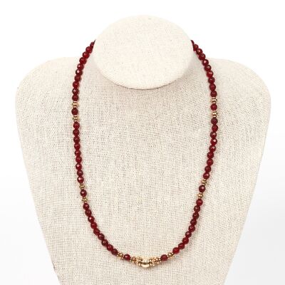 DHAALU Garnet natural stone necklace