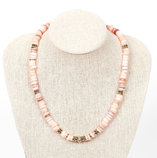 Collier SAMUI Perles de coquillage roses