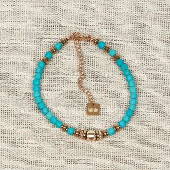 Bracelet DHAALU pierres naturelles Turquoise 1