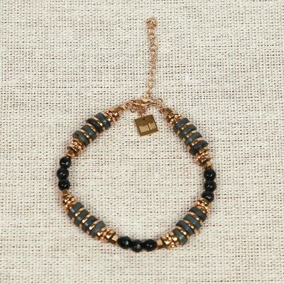 MAYA BAY natural stone bracelet Black spinel