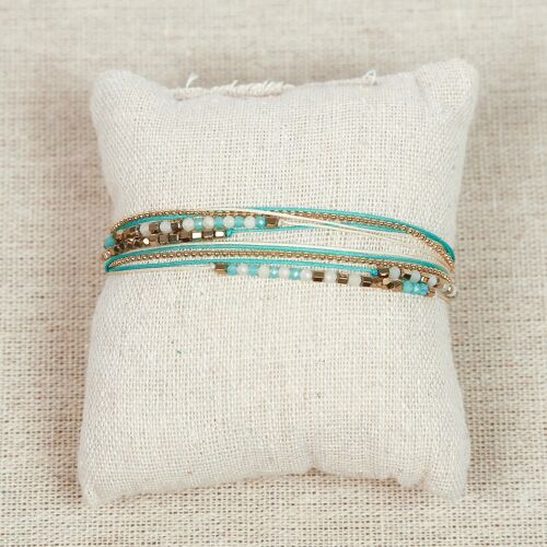 Bracelet Multi-tours RONDINARA turquoise