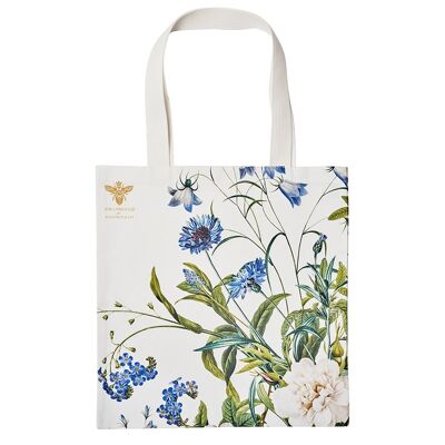 Einkaufstasche - Blauer Blumengarten JL
