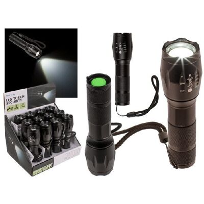 Lampe de poche LED, sécurité, environ 13 cm,