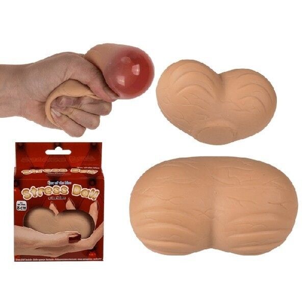 Balle anti-stress, testicule, environ 8 cm,
