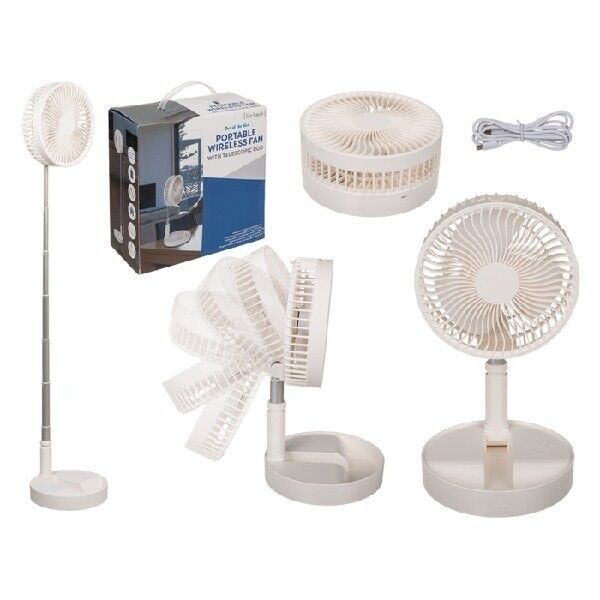 Ventilateur portable à batterie, avec tiges télescopiques,