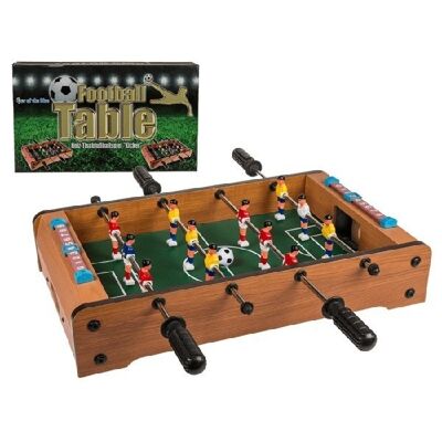 Juego de futbolín de madera, kicker, aproximadamente 51 x 31 cm,
