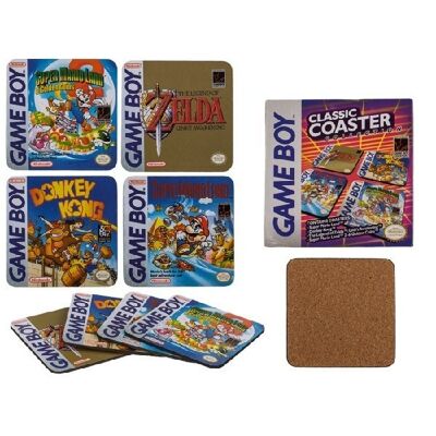 Sottobicchieri in sughero, Gameboy - Collezione Classic,