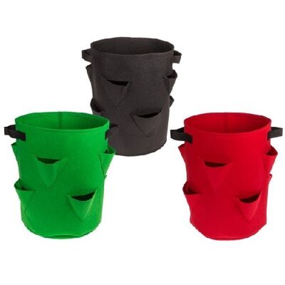 Bolsa para plantas de fresa con 8 bolsas para plantas, 35 x 42 cm