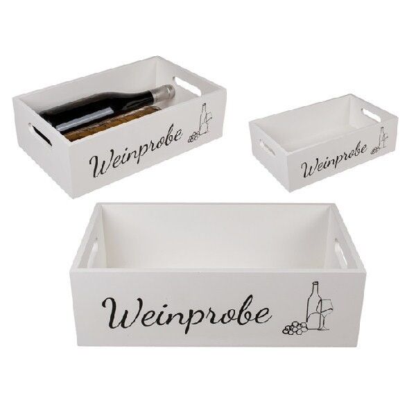 caisse en bois, dégustation de vin,