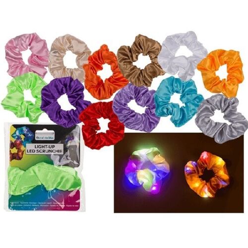 Textil-Haarband, Scrunchie mit LED,