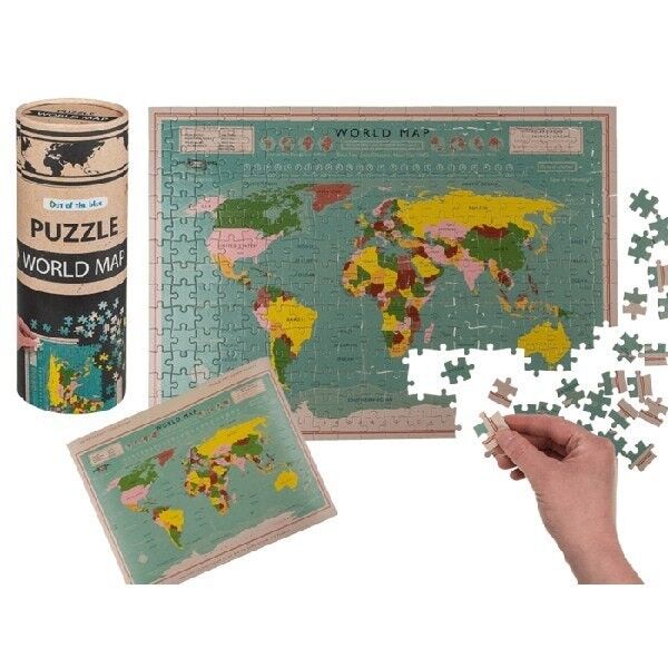 Puzzle, world map, 300 pieces, approx. 50 x 35 cm,