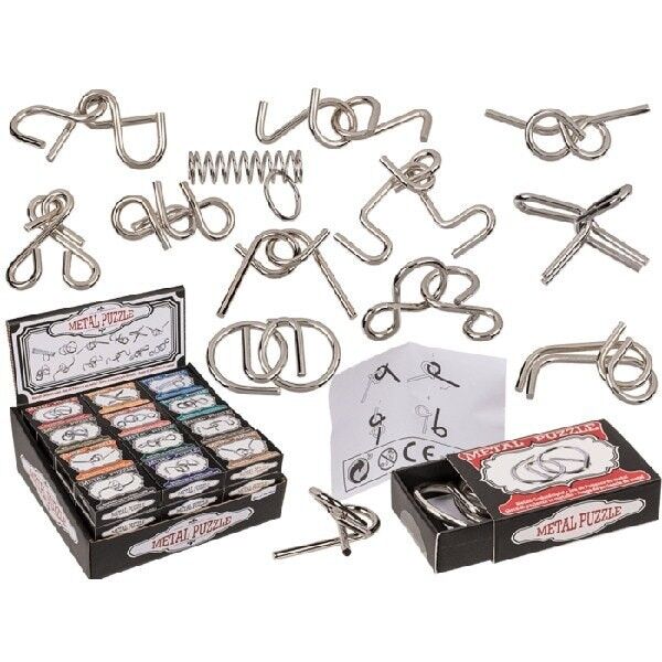 Metal puzzle, mini, approx. 7 cm,