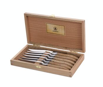 Coffret de 6 couteaux à steak Chêne Miroir 6 pièces 2