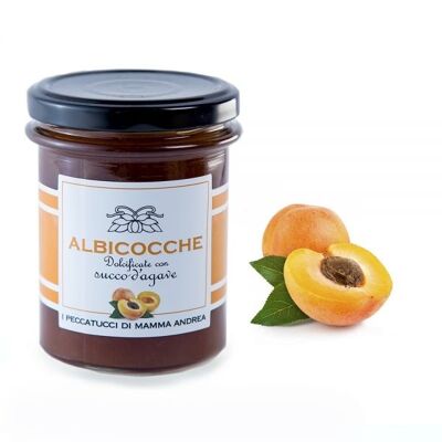 Sweetened Apricots with Agave Juice - Mamma Andrea's Peccatucci