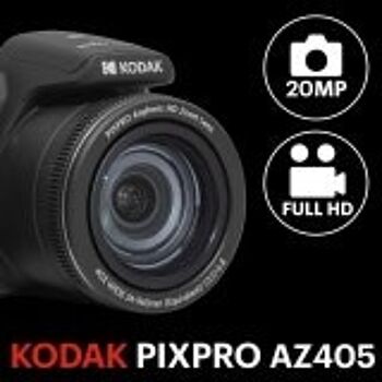 KODAK Pixpro Astro Zoom AZ405 - Appareil Photo Numérique Bridge, Zoom X40, Grand angle de 24 mm, 20 mégapixels, LCD 3, Vidéo Full HD 1080p, OIS, Pile AA - Noir 2