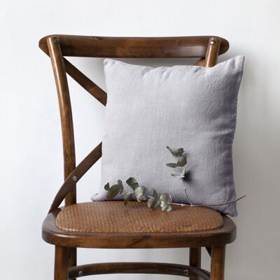 Light Grey Linen Cushion Cover