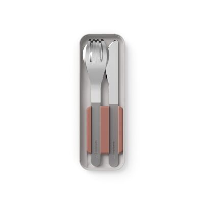 MB Slim Box - trio knife rosa mocha - cutlery set