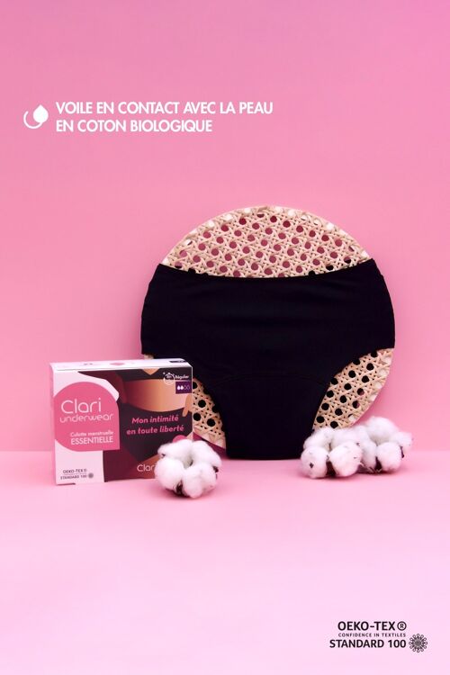 Culotte menstruelle essentielle FLUX RÉGULIER - CLARIUNDERWEAR