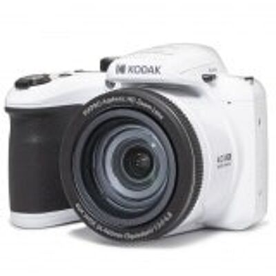 KODAK Pixpro Astro Zoom AZ405 - Fotocamera Digital Bridge, Zoom 40X, Grandangolo 24mm, 20 Megapixel, LCD 3, Video Full HD 1080p, OIS, Batteria AA - Bianco