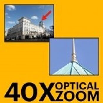 KODAK Pixpro Astro Zoom AZ405 - Appareil Photo Numérique Bridge, Zoom X40, Grand angle de 24 mm, 20 mégapixels, LCD 3, Vidéo Full HD 1080p, OIS, Pile AA - Blanc 3