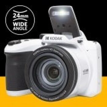 KODAK Pixpro Astro Zoom AZ405 - Appareil Photo Numérique Bridge, Zoom X40, Grand angle de 24 mm, 20 mégapixels, LCD 3, Vidéo Full HD 1080p, OIS, Pile AA - Blanc 5