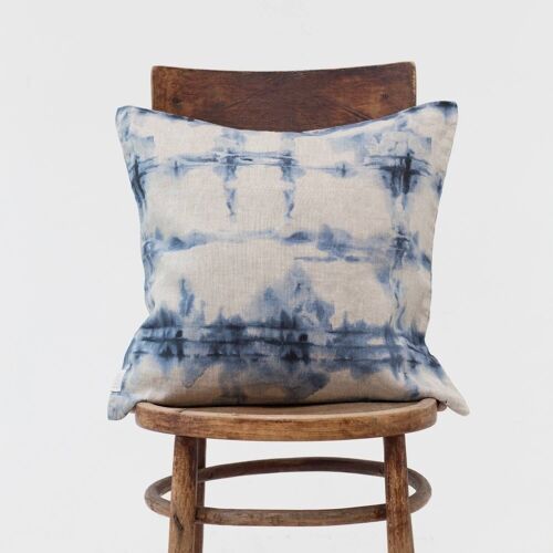 Tie Dye on Natural Linen Cushion Cover