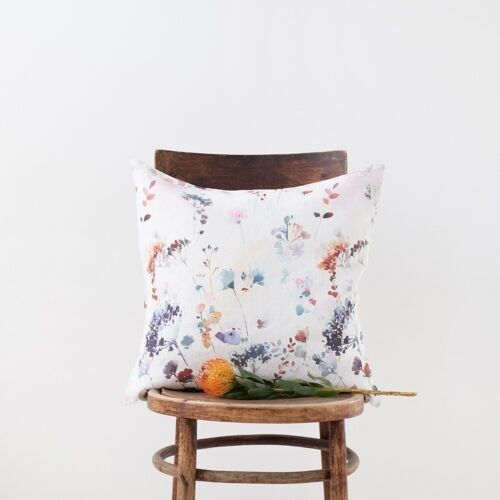 Watercolour Linen Cushion Cover