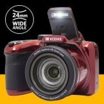 KODAK Pixpro Astro Zoom AZ405 - Appareil Photo Numérique Bridge, Zoom X40, Grand angle de 24 mm, 20 mégapixels, LCD 3, Vidéo Full HD 1080p, OIS, Pile AA - Rouge 5