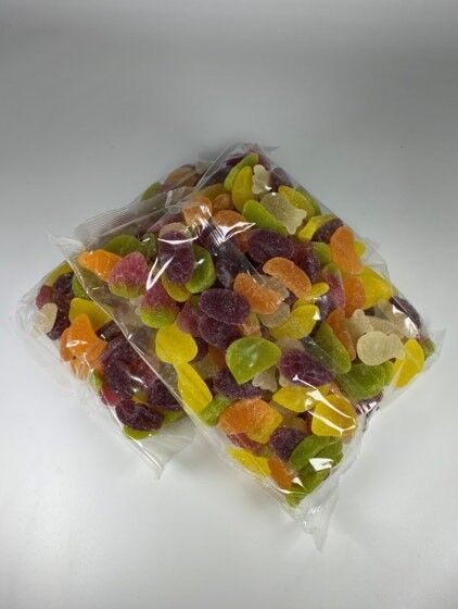 Vegane Fruchtgummis mit Zuckerüberzug 1kg Packungen