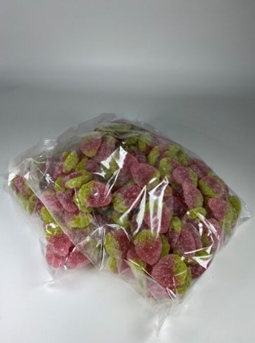 Vegan Fizzy Strawberries 1kg Pack