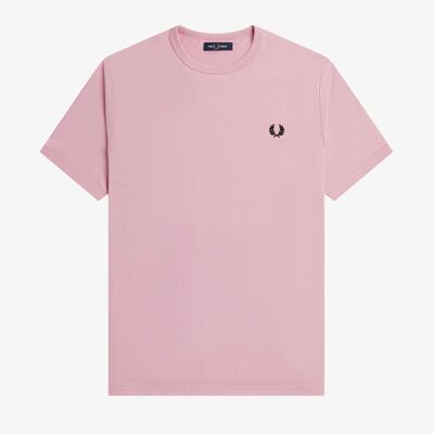 RINGER T-SHIRT-CHALKY PINK-R51