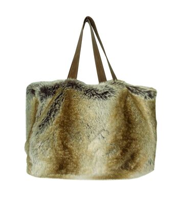 Sac Cabas en fausse fourrure luxe - Made in France 5