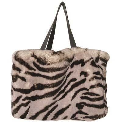 Tote bag in luxury faux fur - Made in France