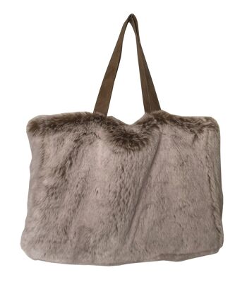 Sac Cabas en fausse fourrure luxe - Made in France 4