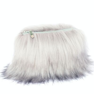 Luxury faux fur pouch - Made in France