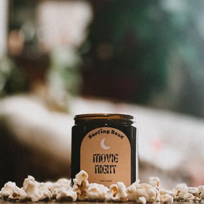 Popcorn scented candle