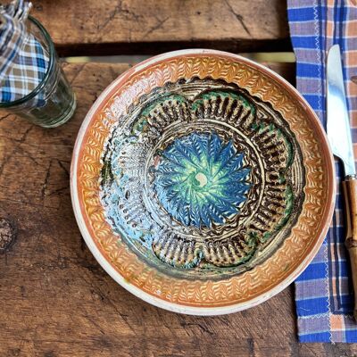 Handmade ceramic plate LENA 18 cm