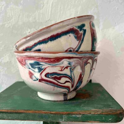 Morocco marbling craft bowls
