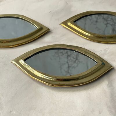 Brass eye mirror