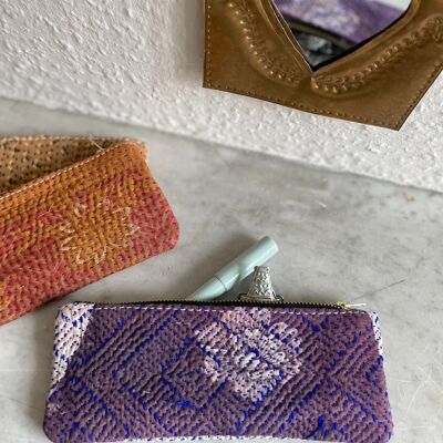 Pack of 3 pencil cases in Kantha