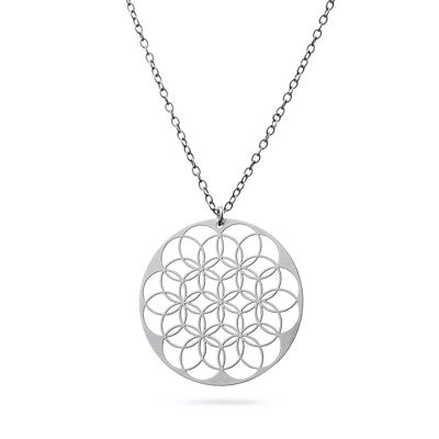 Collier "Fleur de Vie" | acier inoxydable