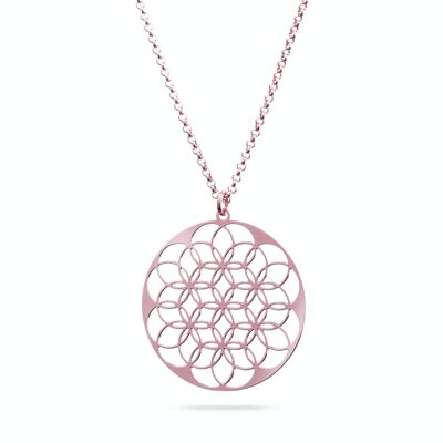 Necklace "Flower of Life" | rose gold plated