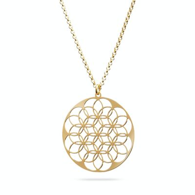 Necklace "Flower of Life" | gilded